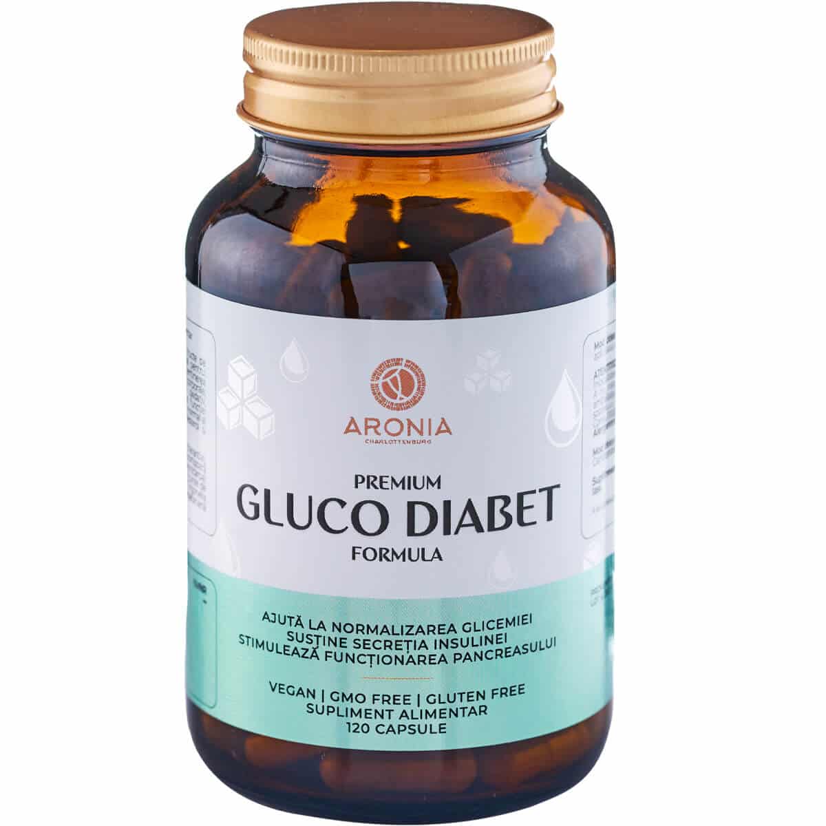 Premium Gluco-Diabet Formula — 120 Capsule Pentru Diabetici - scortisoara